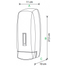Plastikowy dozownik mydła w płynie 1000 ml WF - wymiary